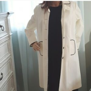 I.N.C. Uptown Girl  Pearl button down water resistant fully lined coat M